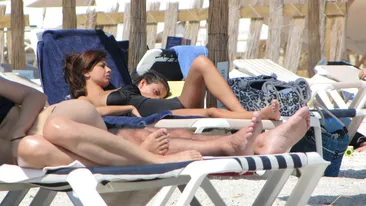 Bronzul de ciocolata n-a fost niciodata mai sexy! Cum a fost filmata pe plaja fosta iubita a lui Dorian Popa