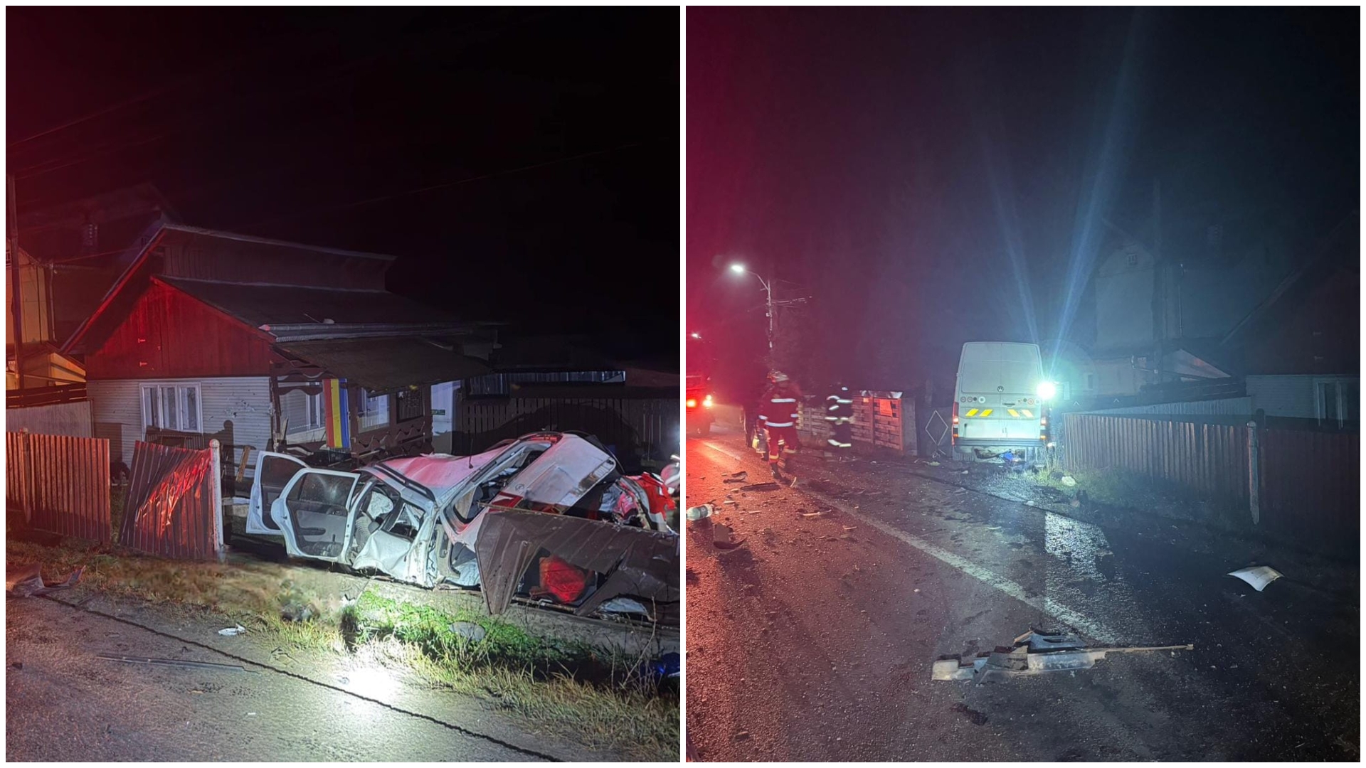 Accident cumplit în Suceava! Un bărbat a intrat cu mașina într-o autoutilitară și a murit pe loc