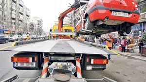 Aveți grijă unde vă parcați autoturismul! Legea privind ridicarea mașinilor parcate pe trotuare sau spații verzi a fost promulgată