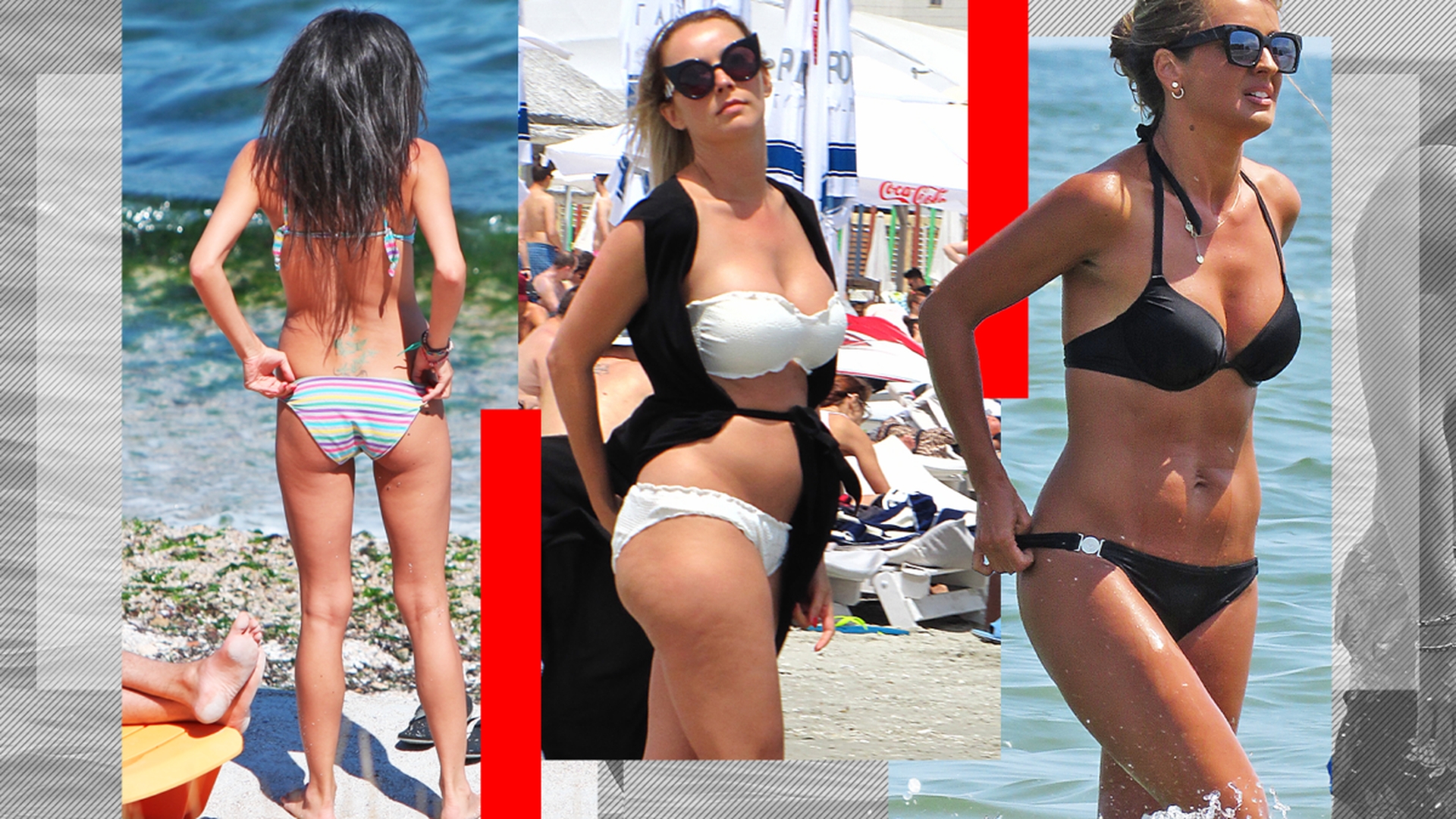 Top sexy-vedete de la noi, care au greșit mărimea slipului. Fanii de pe plajă au crezut că nu văd bine