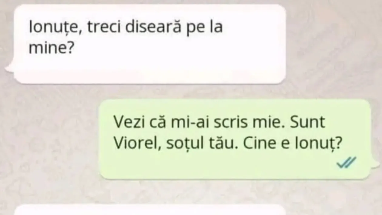 Bancul începutului de săptămână | Ionuţe, treci diseară pe la mine?