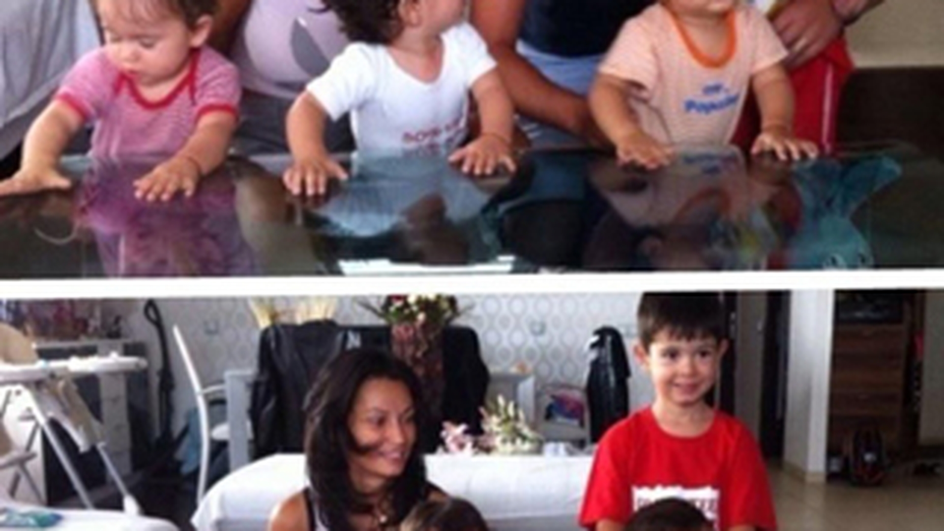 E sarbatoare mare! Tripletii implinesc astazi un an! Ce familie numeroasa are Nicoleta Luciu!