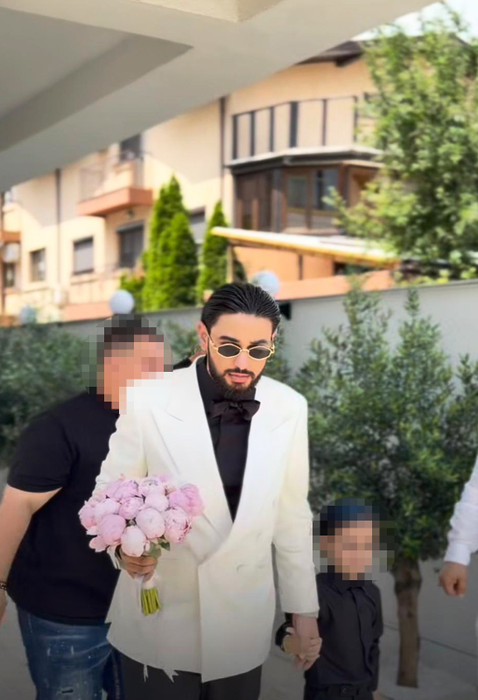 Primele imagini de la nunta lui Dani Stoian. Ce rochie de mireasă a ales nora lui Florin Salam