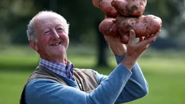 S-au laudat cu legumele lor gigant