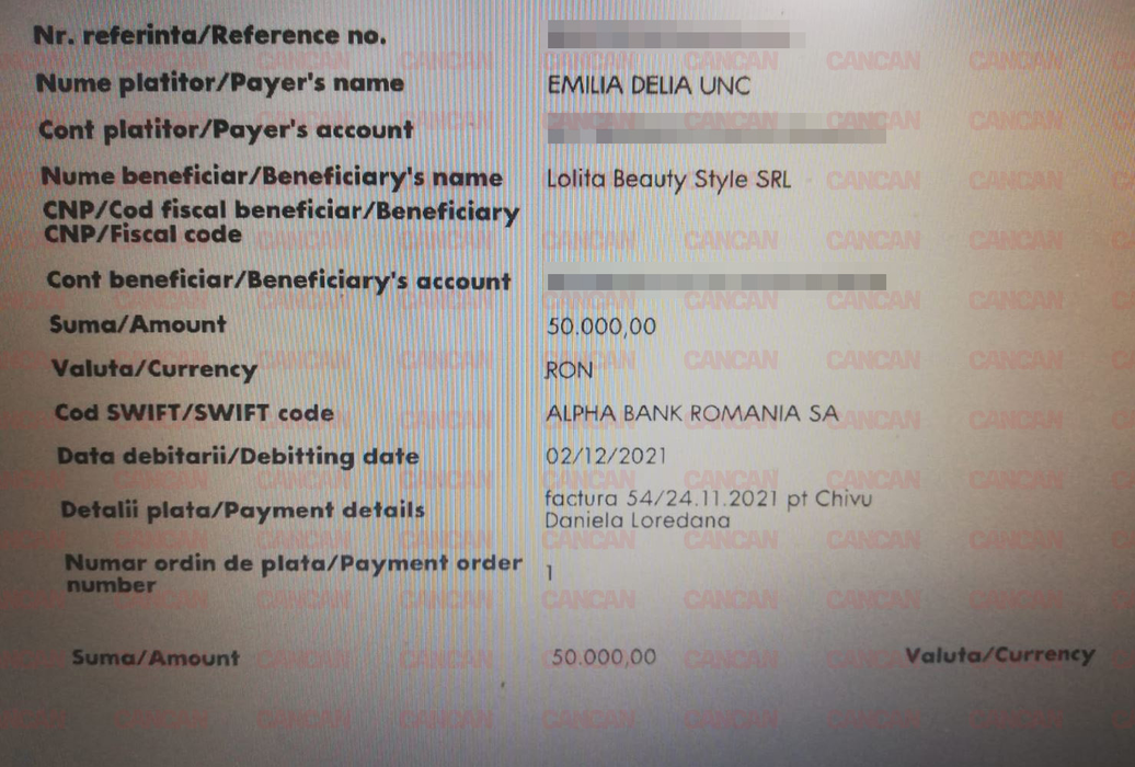 O altă plată făcută de Dani Leș