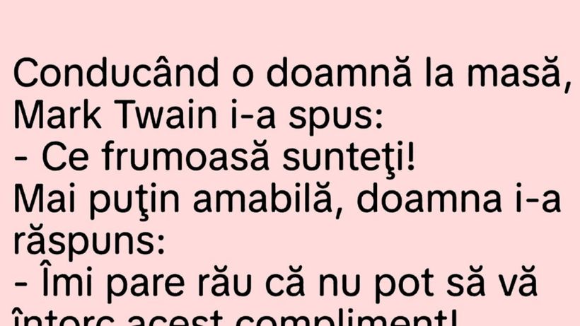 BANC | Mark Twain și doamna frumoasă