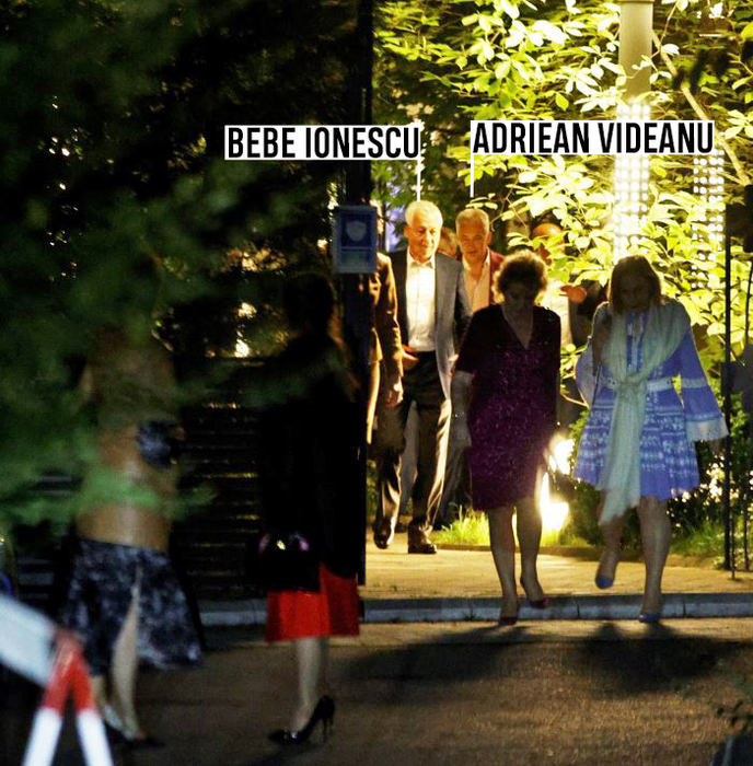 Bebe Ionescu și Adriean Videanu au ieșit împreună din local