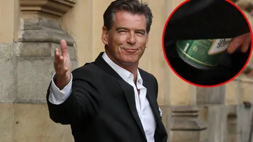 Pierce Brosnan face reclama la ceai, dar bea bere pe ascuns