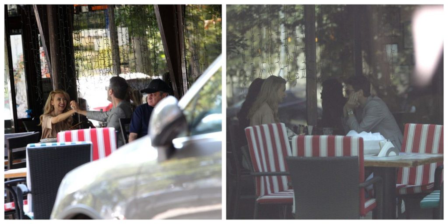 Andreea Bălan și Tiberiu Argint, surprinși de paparazii CANCAN.RO la o terasă din București la finalul lui septembrie
