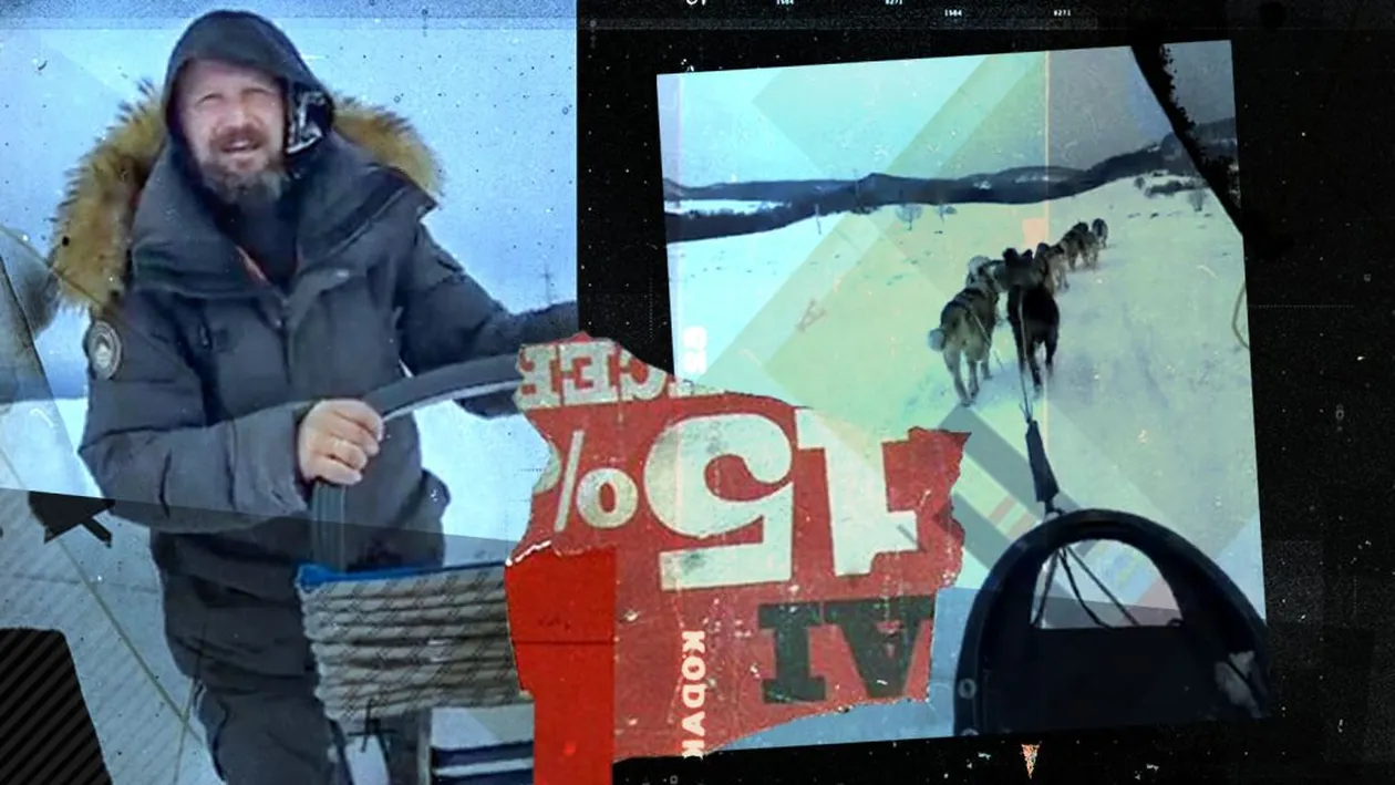 Au adus câini din Groenlanda și i-au pus la sanie în Maramureș