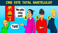 Test IQ exclusiv pentru genii | Cine este tatăl băiatului din imagine?