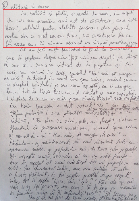 O parte din documentele pe care Gina Frîncu le-a depus în instanță