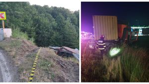 Dezastru pe șoselele din Argeș. Trei accidente petrecute, la prima oră. Un șofer a rămas încarcerat. FOTO&VIDEO