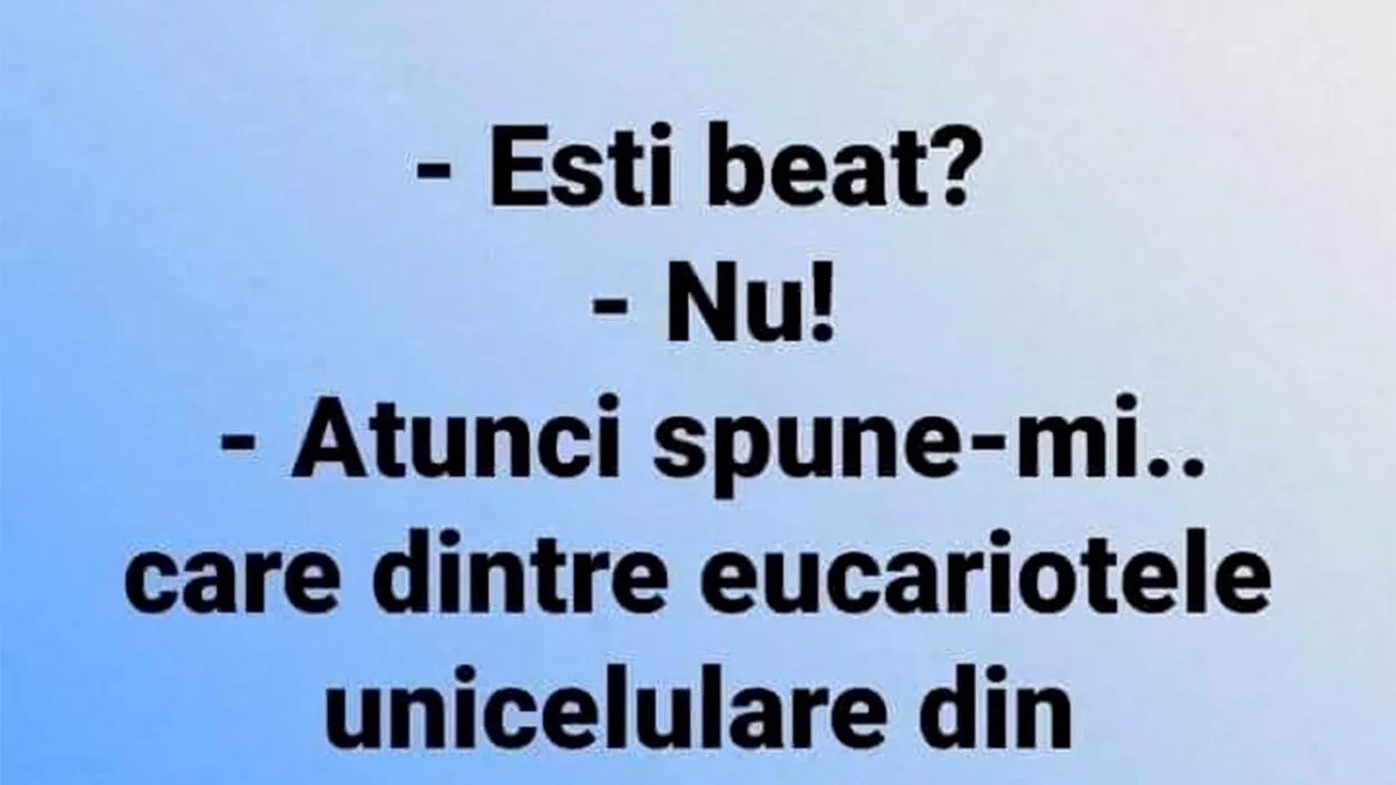 Bancul începutului de săptămână | Ești beat?