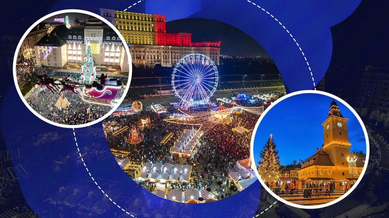 TOP cele mai frumoase târguri de Crăciun din România. Craiova, București sau Brașov?