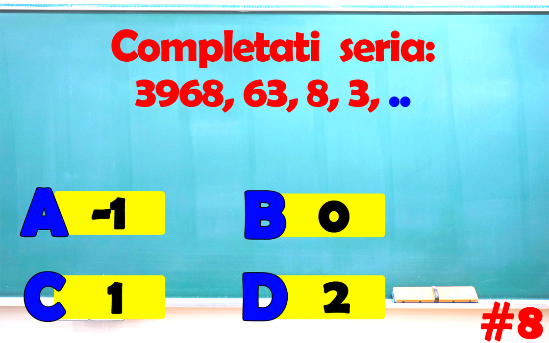 Testul IQ cu 10 întrebări foarte dificile | Prima: Ce număr urmează în seria 1, 2, 2, 4, 4, 6, 8, 8, 16?