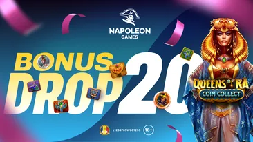 (P) Bonus Drops, promoții și două jackpoturi noi: iată ce te așteaptă pe Napoleon Games casino
