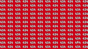 TEST IQ | Nu toate numerele din imagine sunt 434. Găsiți-l pe cel diferit!