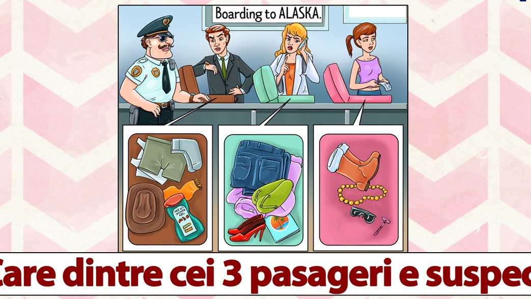 Test de perspicacitate | Care dintre acești 3 pasageri este suspect?