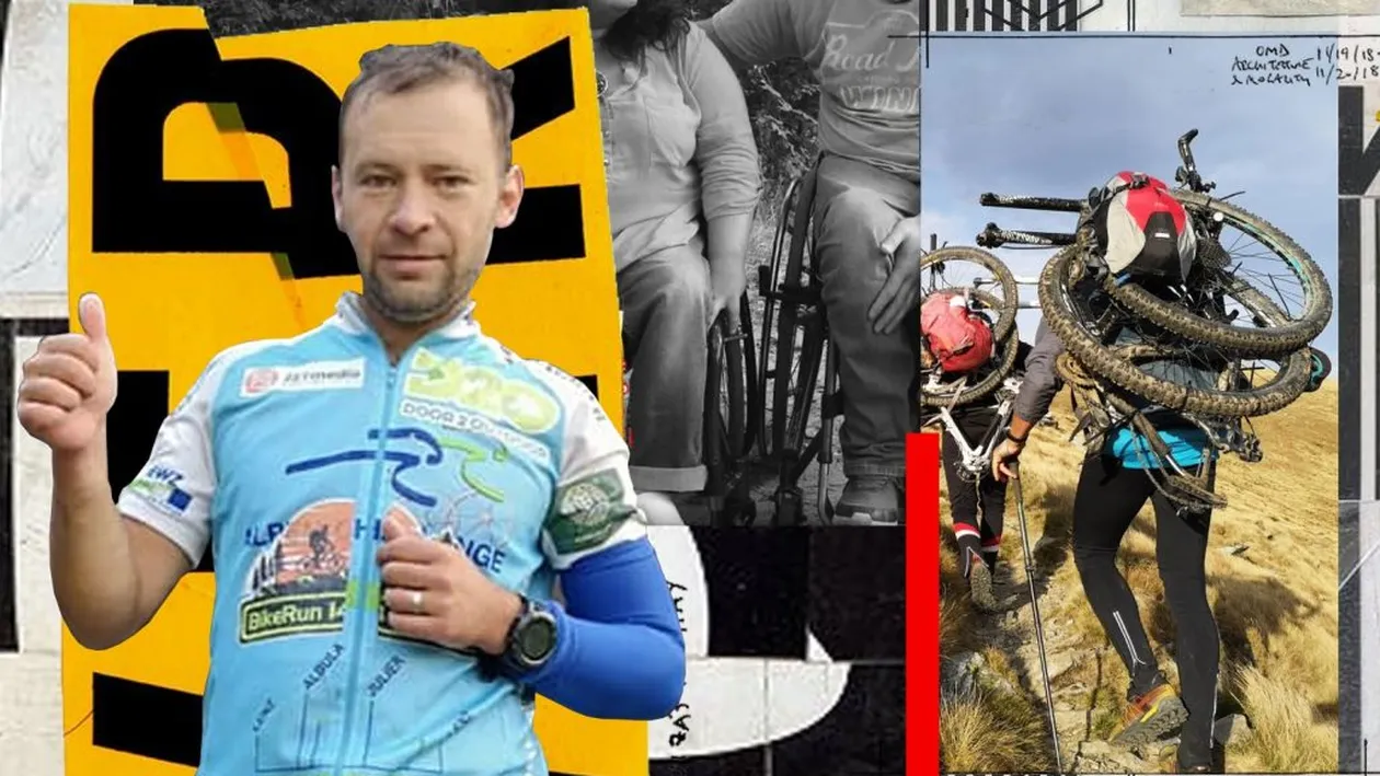 El este polițistul care cucerește munții cu bicicleta, pentru a sprijini persoanele cu dizabilități. A fost o acțiune de suflet
