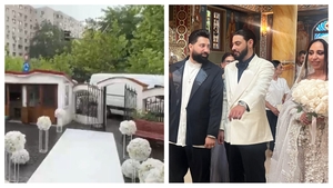 Primele imagini de la ceremonia religioasă a lui Dani Stoian cu Mihaela. Mirii au fost extrem de emoționați!