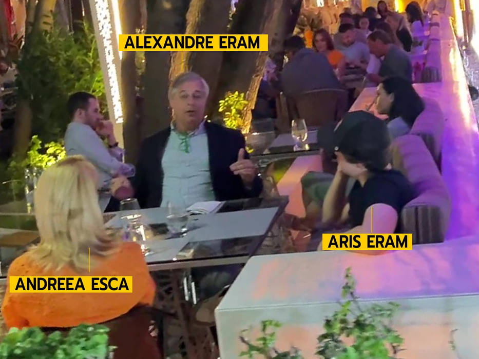 Alexandre Eram îi dă sfaturi fiului său, Aris (Foto: CANCAN.RO)