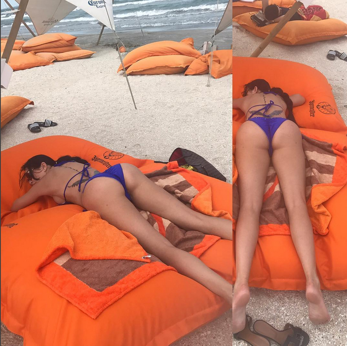 Brigitte îşi arată cu mândrie, ori de câte ori are ocazia, noul posterior pe reţelele de socializare