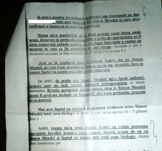 Acţiunea depusă în instantă de Sorina Plăcintă