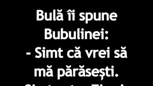 BANC | Bulă simte că Bubulina vrea să-l părăsească