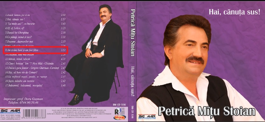 S-a aprins scandalul. Petrică Mîțu Stoian a copiat una dintre melodiile lui Nicolae Guță! Cum sună piesa populară cu versuri scrise pentru o manea | VIDEO