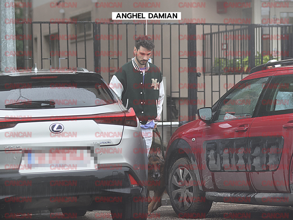Anghel Damian, alături de câinele fostei iubite, Lia Bugnar