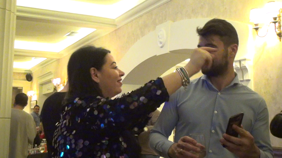 Oana Roman și soțul său, Marius