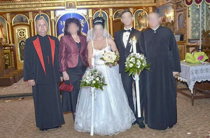 Preotul Ioan Cucu Pelea, la o nuntă