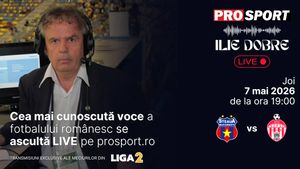 Ilie Dobre comentează LIVE pe ProSport.ro meciul Steaua - Sepsi Sf. Gheorghe, joi, 7 mai 2026, de la ora 19:00