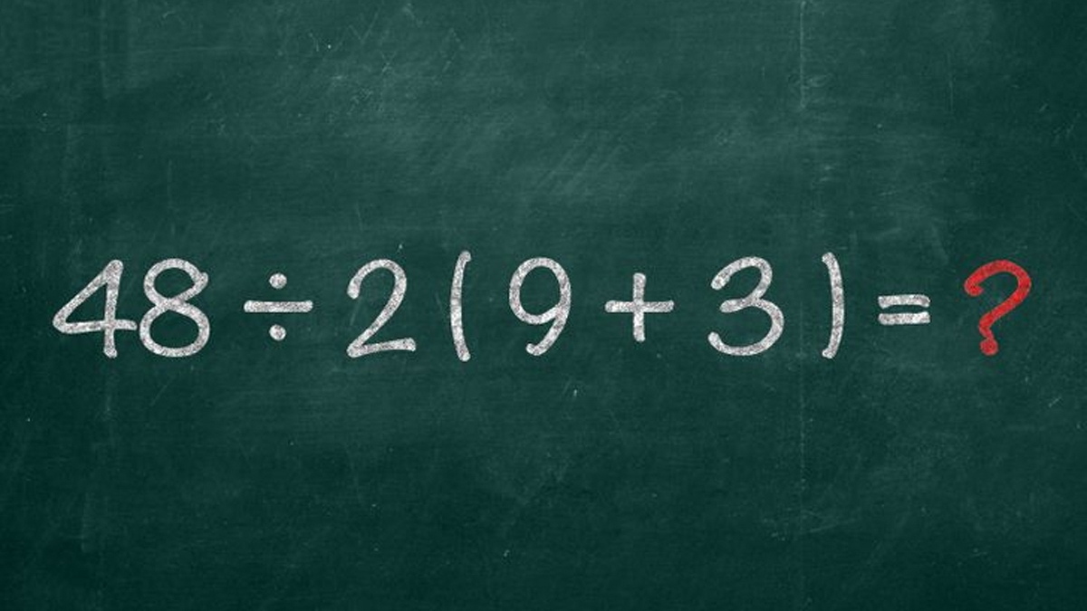 Test de inteligență de rezolvat în 10 secunde | Cât fac 48:2(9+3)?