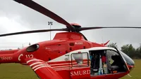 Copil, spulberat de o mașină în Dâmbovița. Victima a fost preluată de un elicopter SMURD