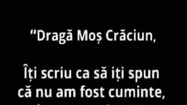 BANCUL ZILEI | Dragă Moș Crăciun