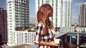 Goala pe plaja din Miami! Primele poze de anul asta cu Bianca Dragusanu in costum de baie!