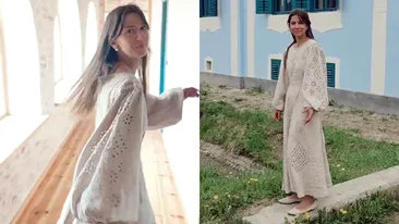 Cum arată baia „vagon” a Danei Rogoz de la Viscri. Vedeta a reușit să pună și o cadă în ea, deși e îngustă