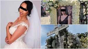 Imaginile durerii de la înmormântarea lui Beatrice, tânăra care a murit după ce a fost diagnosticată cu o formă rară de cancer