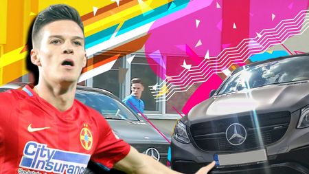 Jucătorul de 100 mil. € al lui Gigi Becali a apărut în cantonament cu un ”tanc”! Imagini în premieră cu super-mașina puștiului