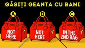 Test IQ pentru genii | În ce geantă se află bani? Doar 1% își pot da seama în doar 5 secunde