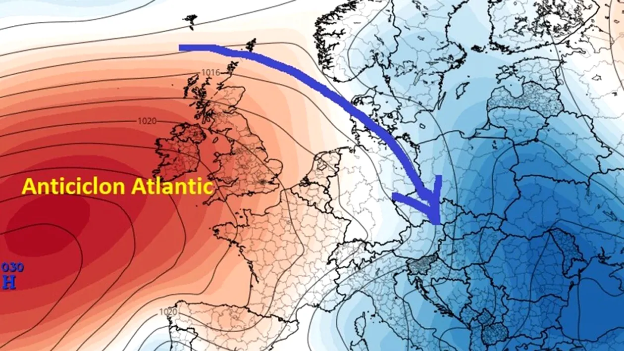 Meteorologii, în alertă: România, străbătută de Anticiclonul Atlantic. Vremea o ia razna în toată țara!