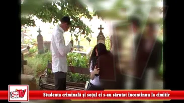 Carmen Bejan, consolata doua ore de sotul ei, Claudiu Satran, in cimitirul catolic din Pecica