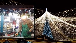 Cât costă un langoș, o porție de jumări și un vin fiert la Târgul de Crăciun din Timișoara. Ce alte bunătăți găsesc românii la târg, în decembrie 2023