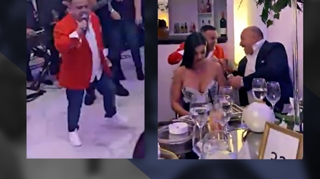 Imagini demne de filmele lui Scorsese cu mafioți. Chef faraonic pe muzica lui Adrian Minune cu Nuțu Cămătaru, Brazilianca, Oneață și...+ Dedicații "fără număr"