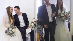 Un cuplu de ucraineni s-a căsătorit într-o biserică din Botoșani. Mesajul transmis de refugiați după ceremonie