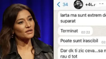 Claudia Pătrășcanu a făcut publice mesajele de la Gabi Bădălău. Afaceristul recunoaște că a înghițit o pungă cu pastile