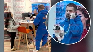 Burtica Franciscăi nu a fost în prim-plan! TJ Miles și-a scos "copilul blănos" la mall