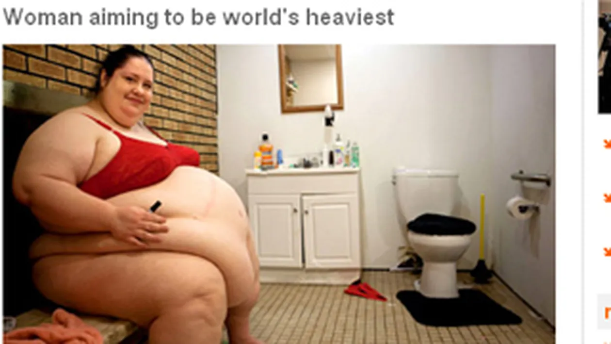Ce ambitie! Are 273 kg si isi doreste sa fie cea mai grasa femeie din lume